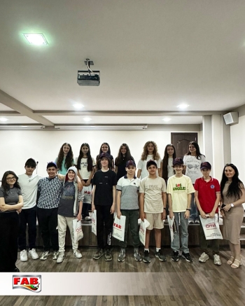 Students of Dünya School at FAB Companies Group
