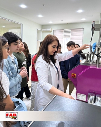 Another Group of Students from Xəzər Universiteti Dünya Məktəbi Visited the Production Facilities of FAB.
